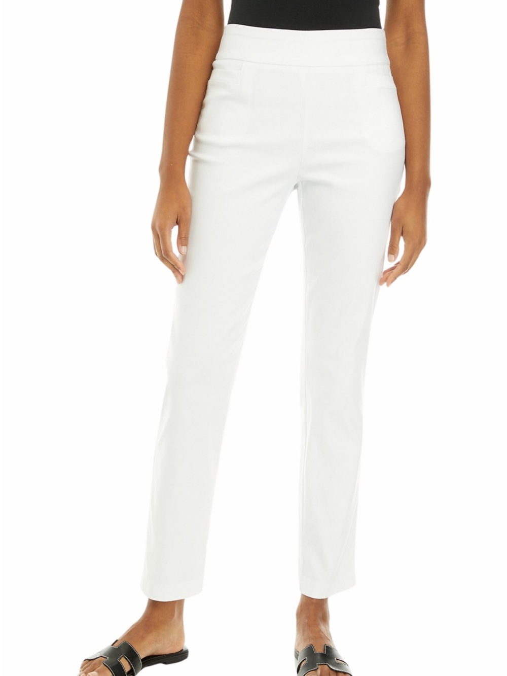 Kim Rogers White Tummy Control Women's Pants NWT